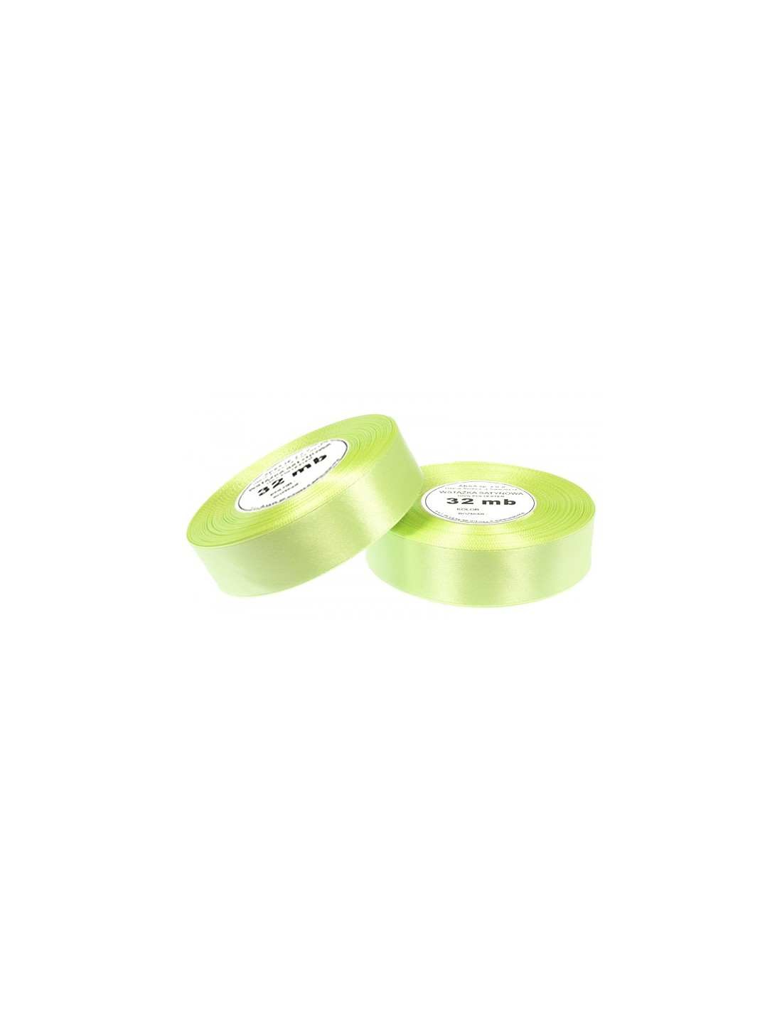 12mm WS8077 Panglică de satin verde lămâie 32mb 12mm WS8077 Panglică de satin verde lămâie 32mb