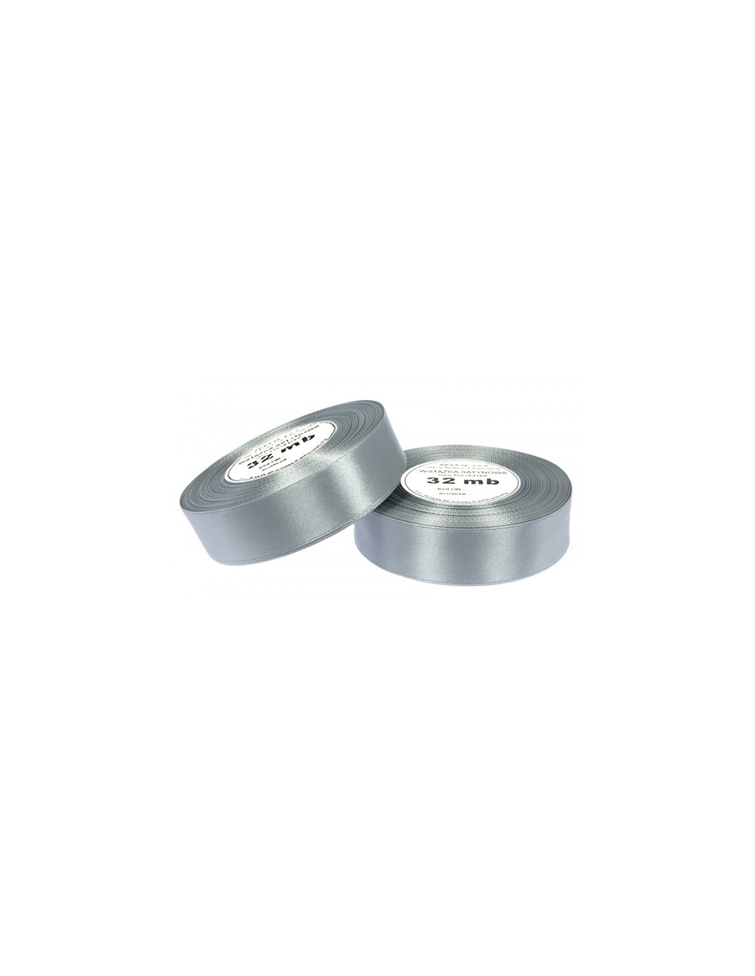 6mm WS8136 Panglică de satin argintiu 32mb 6mm WS8136 Panglică de satin argintiu 32mb