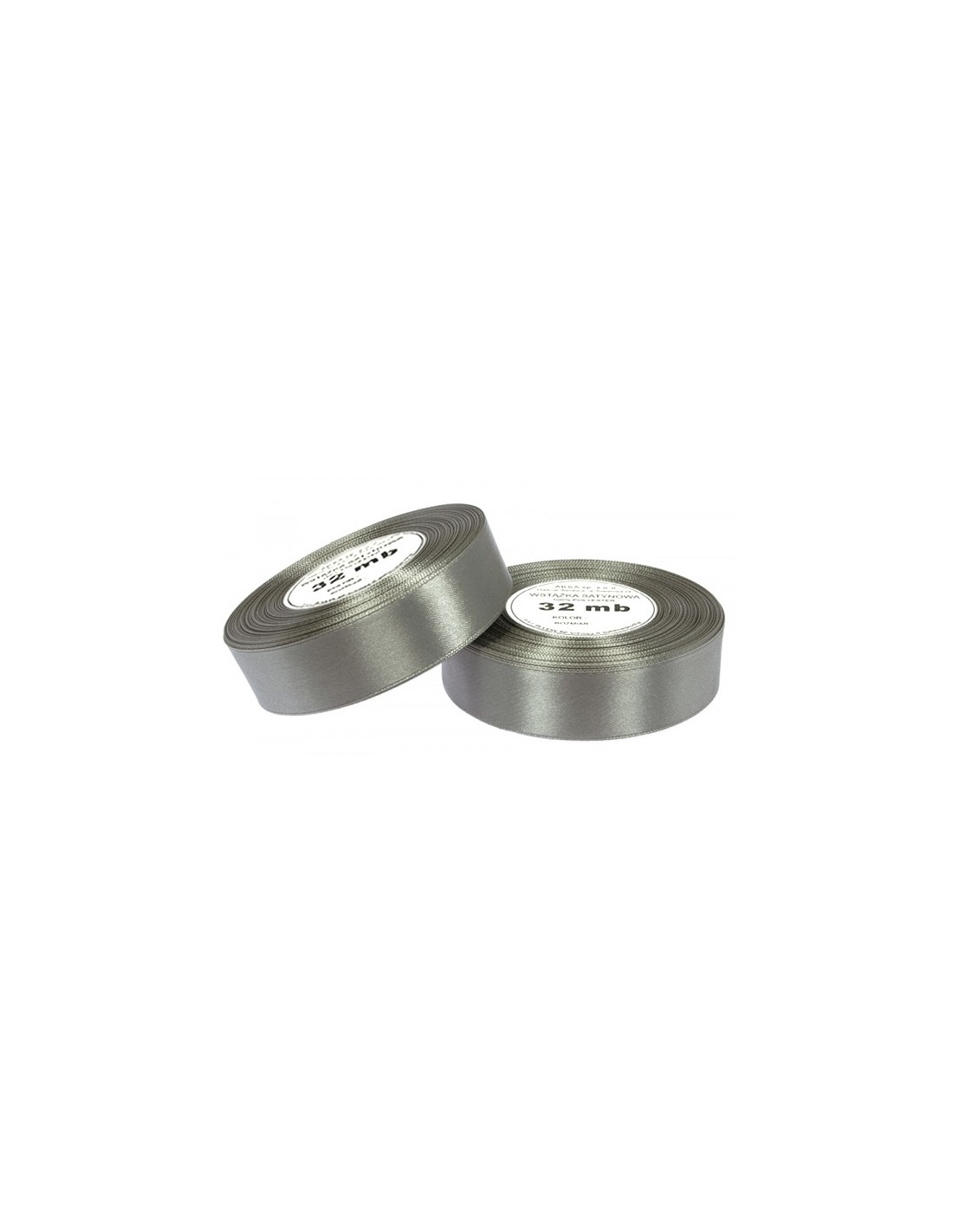 6mm WS8137 Panglică de satin argintiu închis 32mb 6mm WS8137 Panglică de satin argintiu închis 32mb