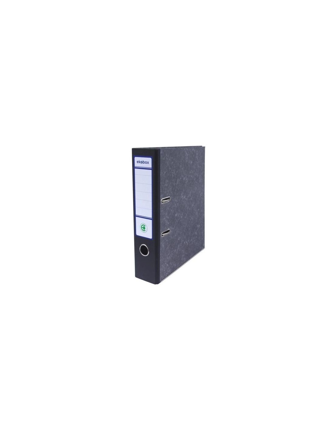 Legător de documente Ekobox 75mm marmură spate negru 20 pcs. Legător de documente Ekobox 75mm marmură spate negru 20 pcs.