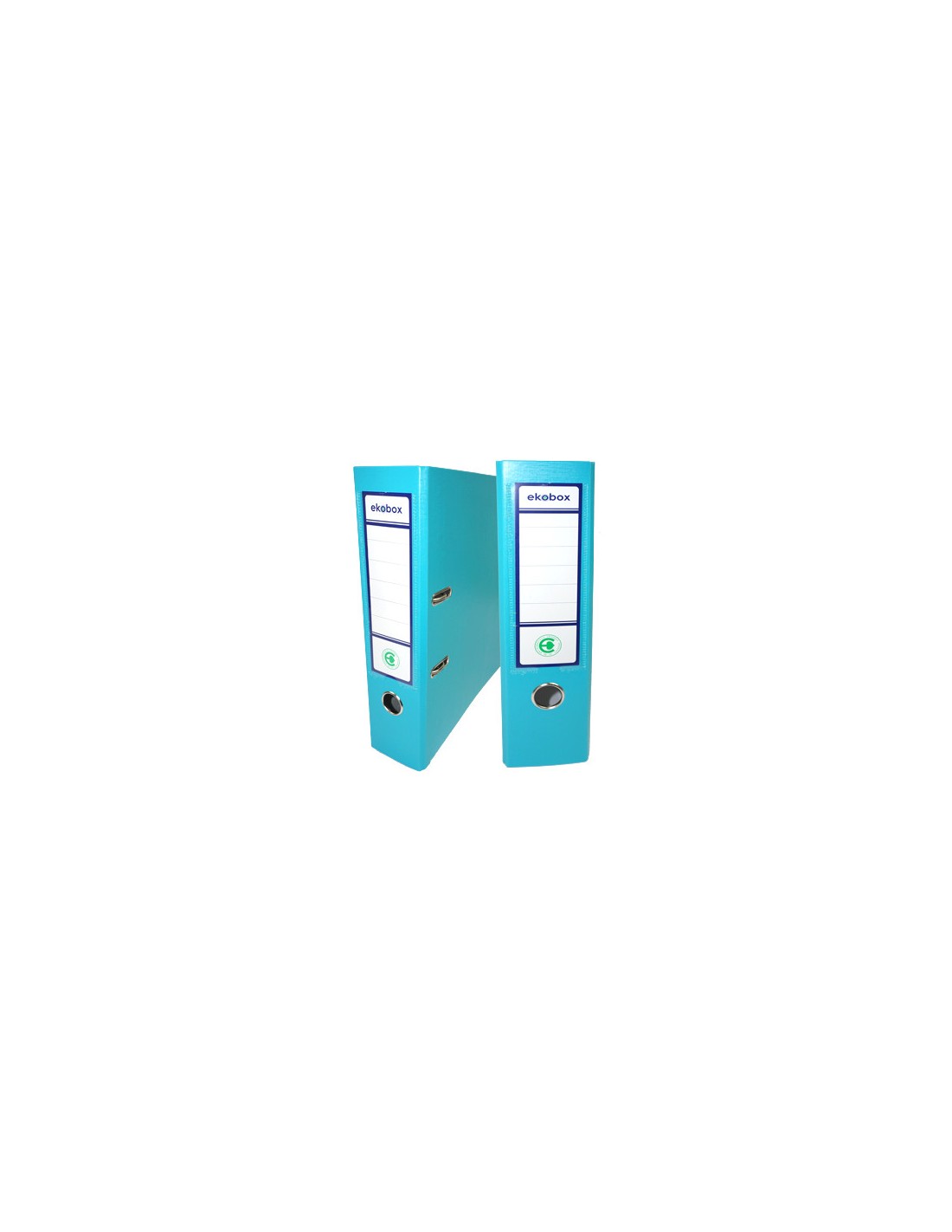 Legător de documente PP Ekobox 80mm turcoaz 20 pcs. Legător de documente PP Ekobox 80mm turcoaz 20 pcs.