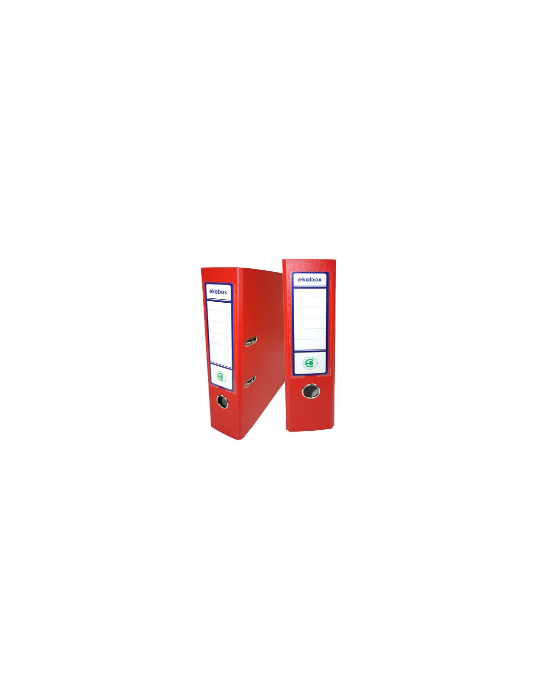 Legător de documente PP Ekobox 80mm roșu 20 pcs. Legător de documente PP Ekobox 80mm roșu 20 pcs.
