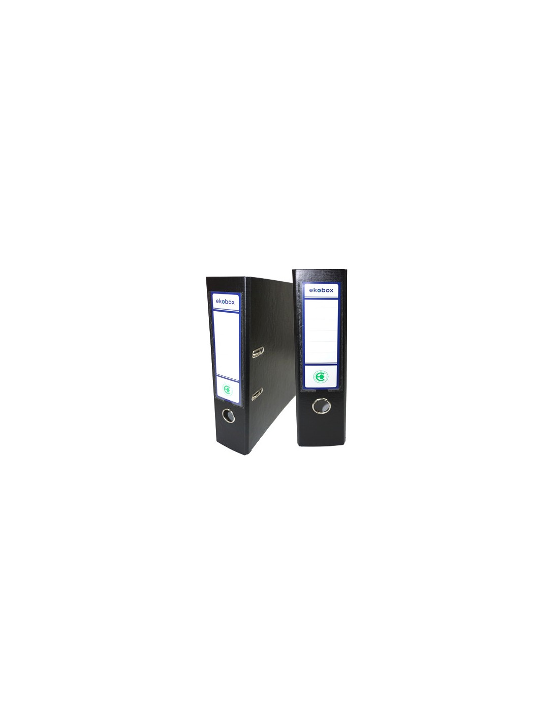Legător de documente PP Ekobox 80mm negru 20 pcs. Legător de documente PP Ekobox 80mm negru 20 pcs.