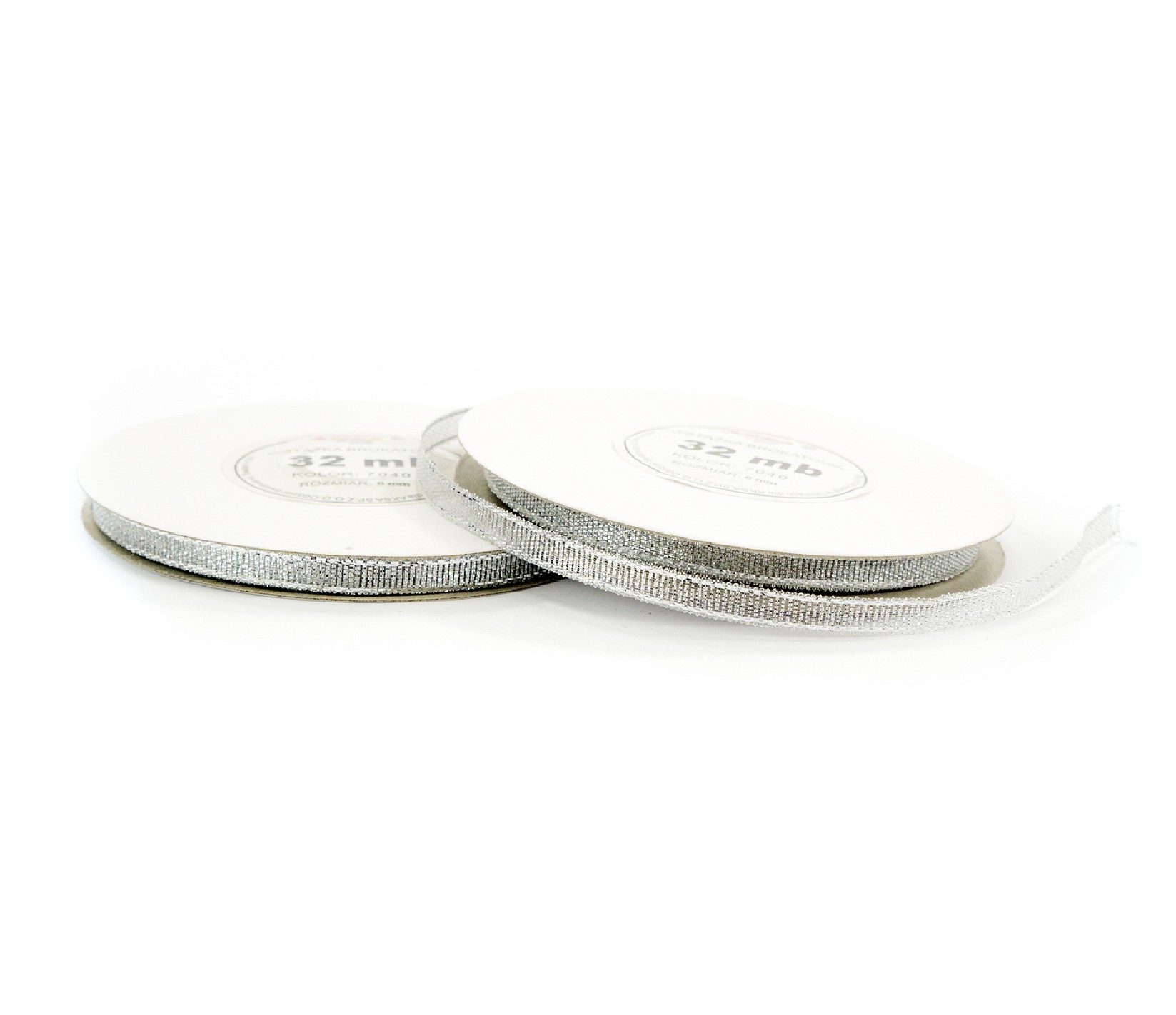 6mm WB7040 Panglică cu sclipici argintiu 32mb 6mm WB7040 Panglică cu sclipici argintiu 32mb