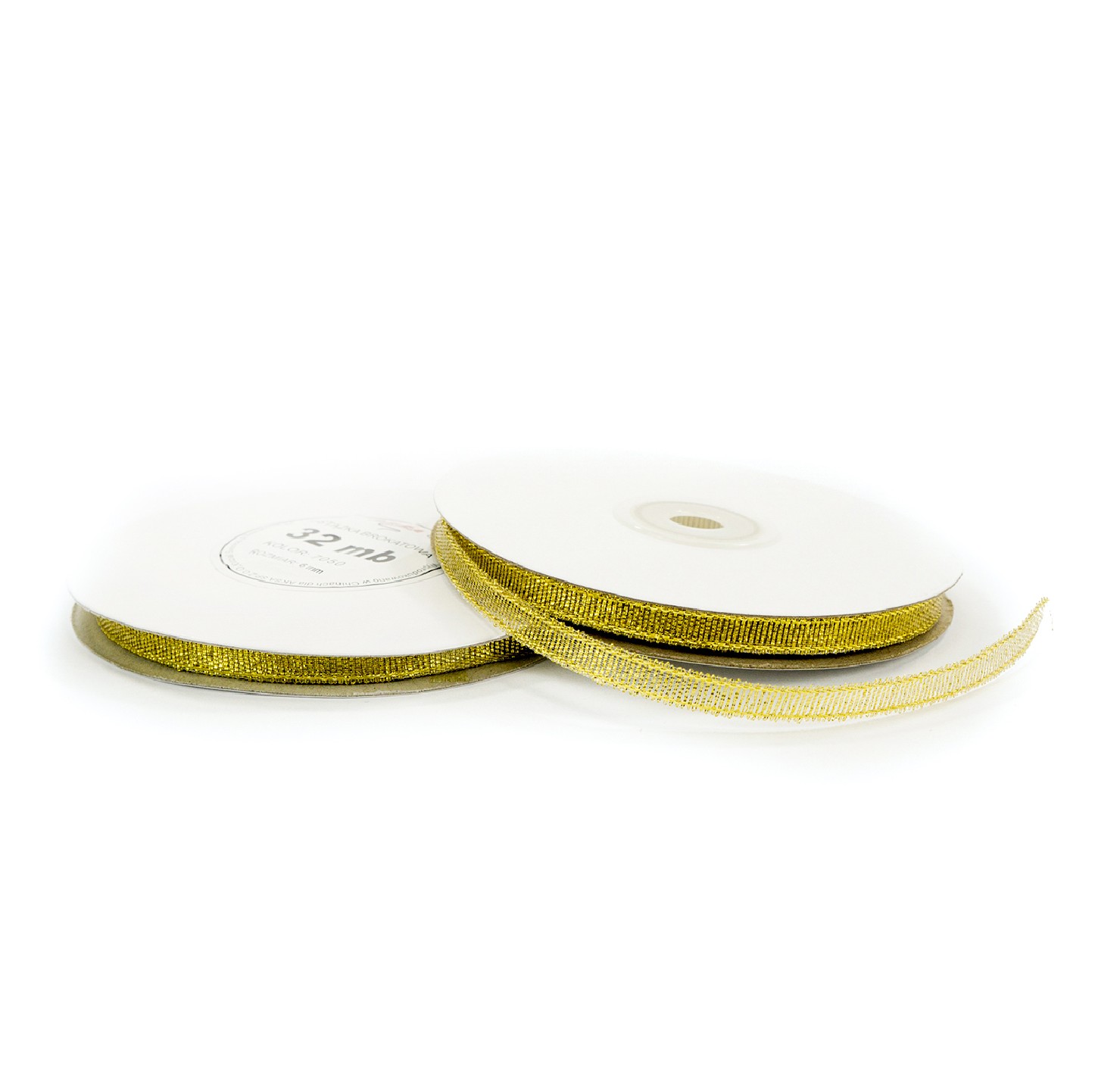 6mm WB7050 Panglică cu sclipici auriu 32mb 6mm WB7050 Panglică cu sclipici auriu 32mb