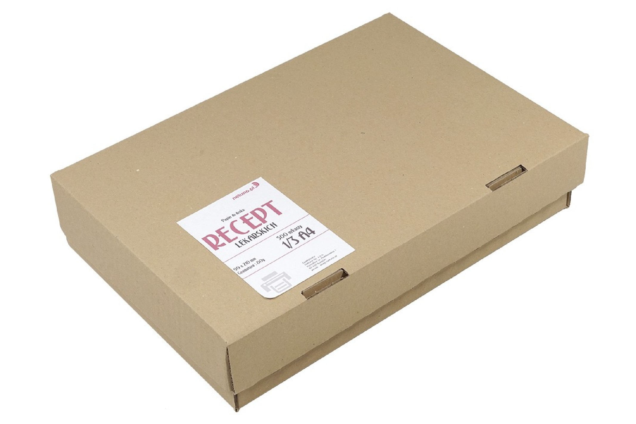 Hârtie pentru rețete 80g 9,9x21cm alb 7500 pcs. Hârtie pentru rețete 80g 9,9x21cm alb 7500 pcs.