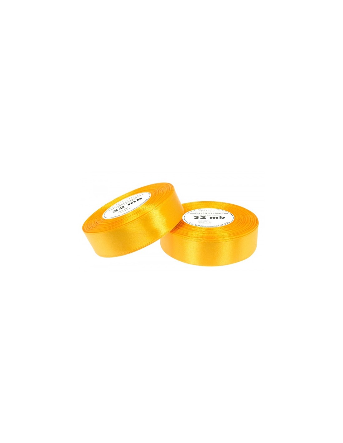 25mm WS8013 Panglică de satin galben închis 32mb 25mm WS8013 Panglică de satin galben închis 32mb
