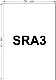Hârtie decorativă netedă satinată Color Copy 400g alb 125SRA3