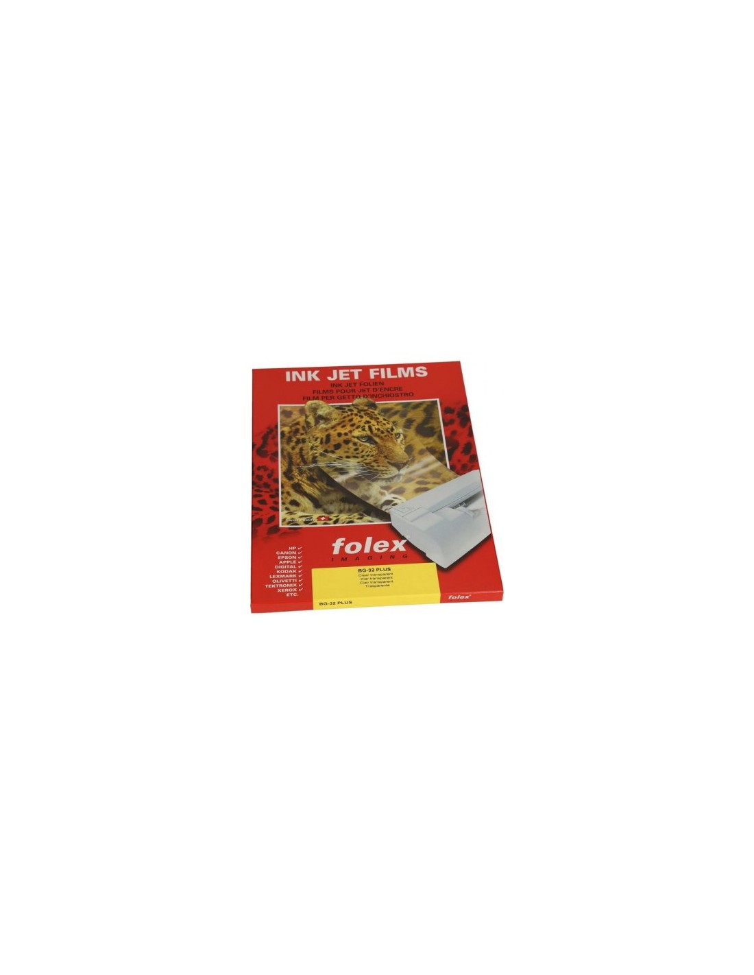FOLEX BG-32 PLUS Folia przezroczysta do drukarek atramentowych pak. 50A3 FOLEX BG-32 PLUS Folia przezroczysta do drukarek atramentowych pak. 50A3