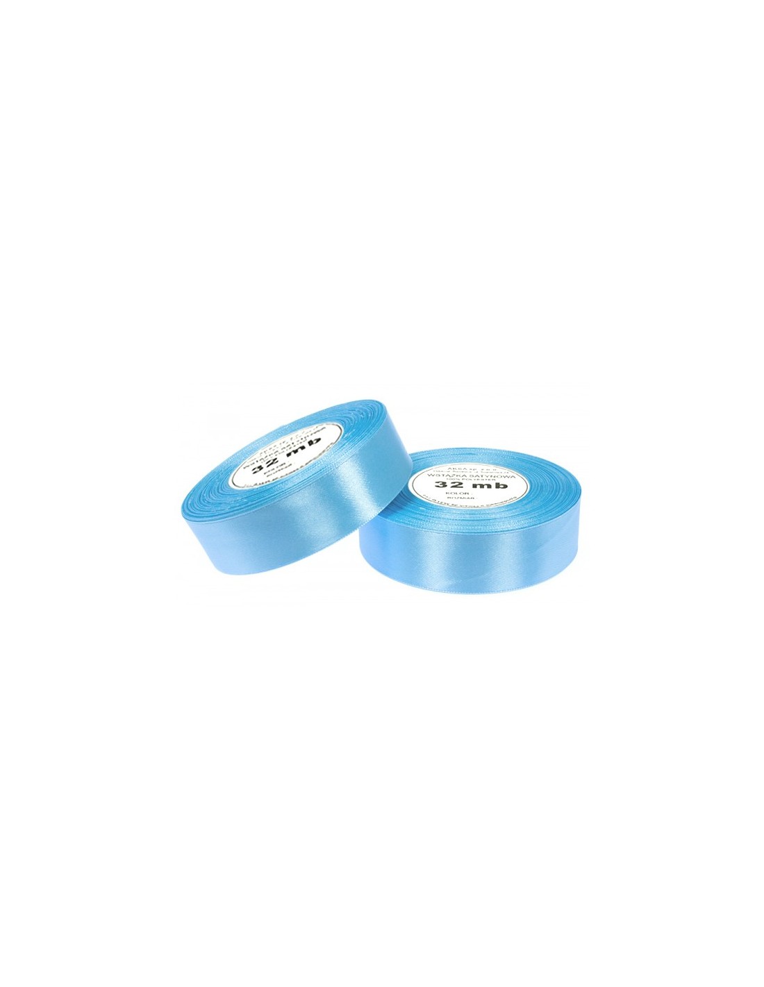 25mm WS8099 Panglică de satin albastru deshis 32mb 25mm WS8099 Panglică de satin albastru deshis 32mb