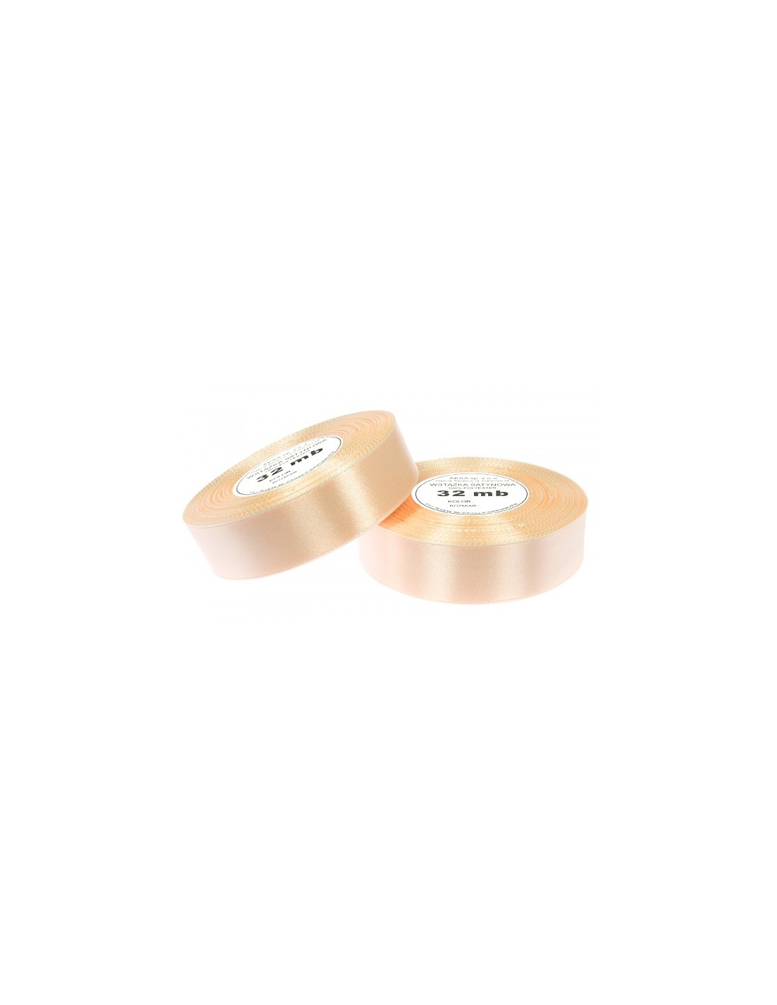12mm WS8005 Panglică de satin cremă deshis 32mb 12mm WS8005 Panglică de satin cremă deshis 32mb