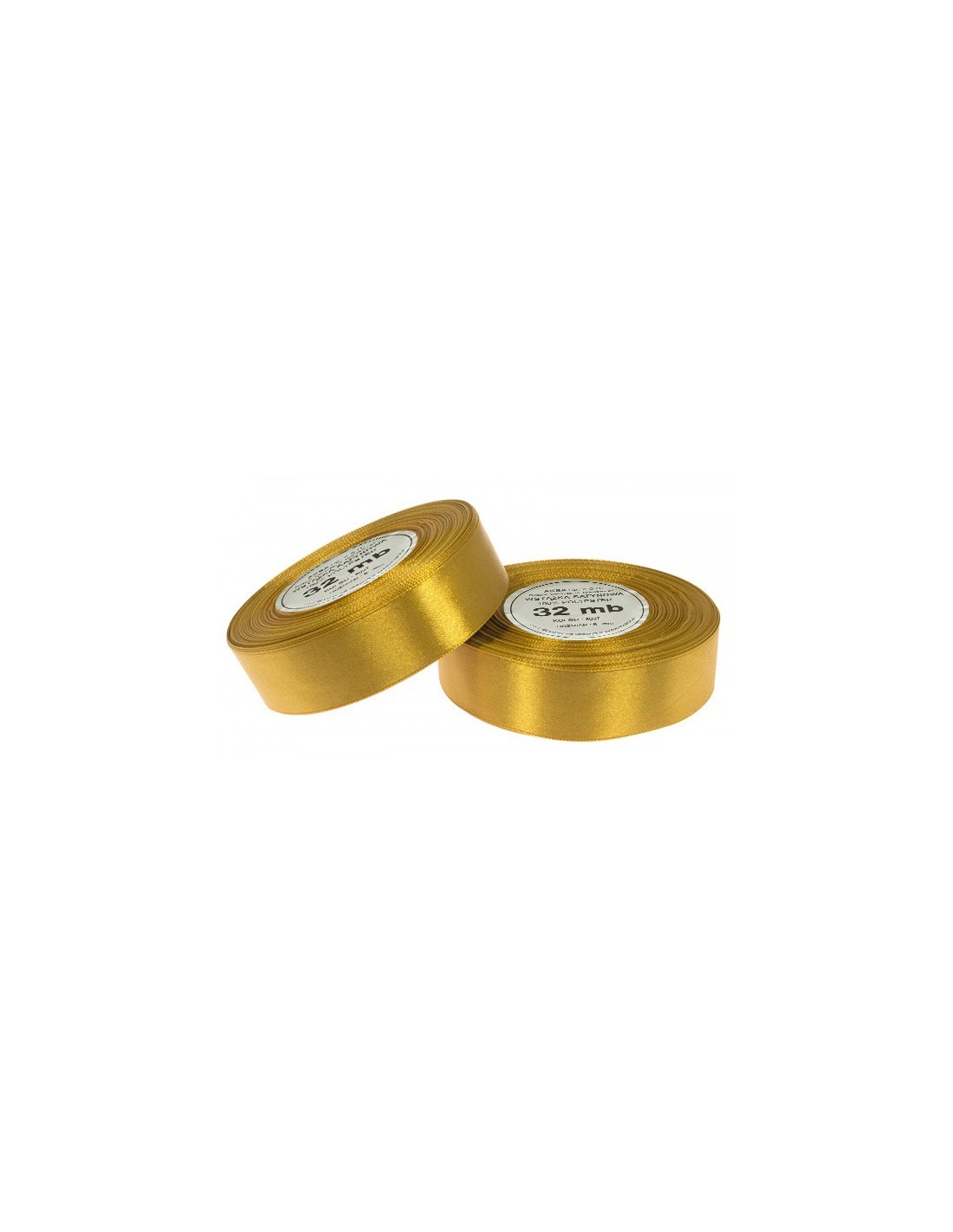 12mm WS8009 Panglică de satin auriu 32mb 12mm WS8009 Panglică de satin auriu 32mb