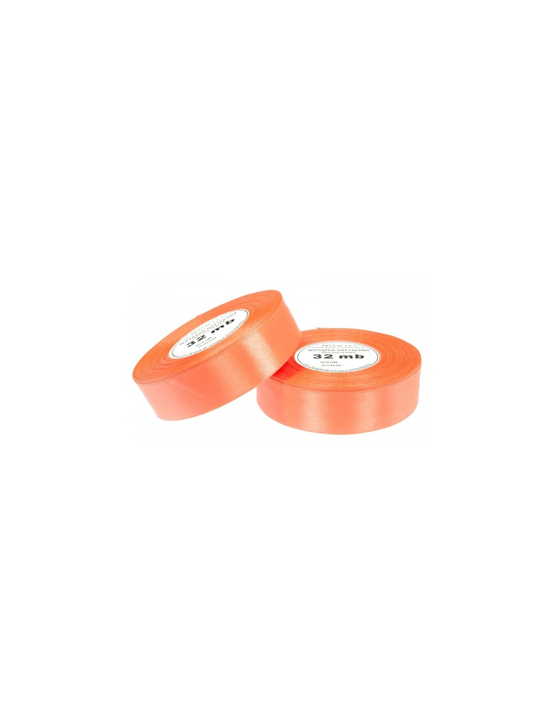 12mm WS8027 Panglică de satin portocaliu intensiv 32mb 12mm WS8027 Panglică de satin portocaliu intensiv 32mb