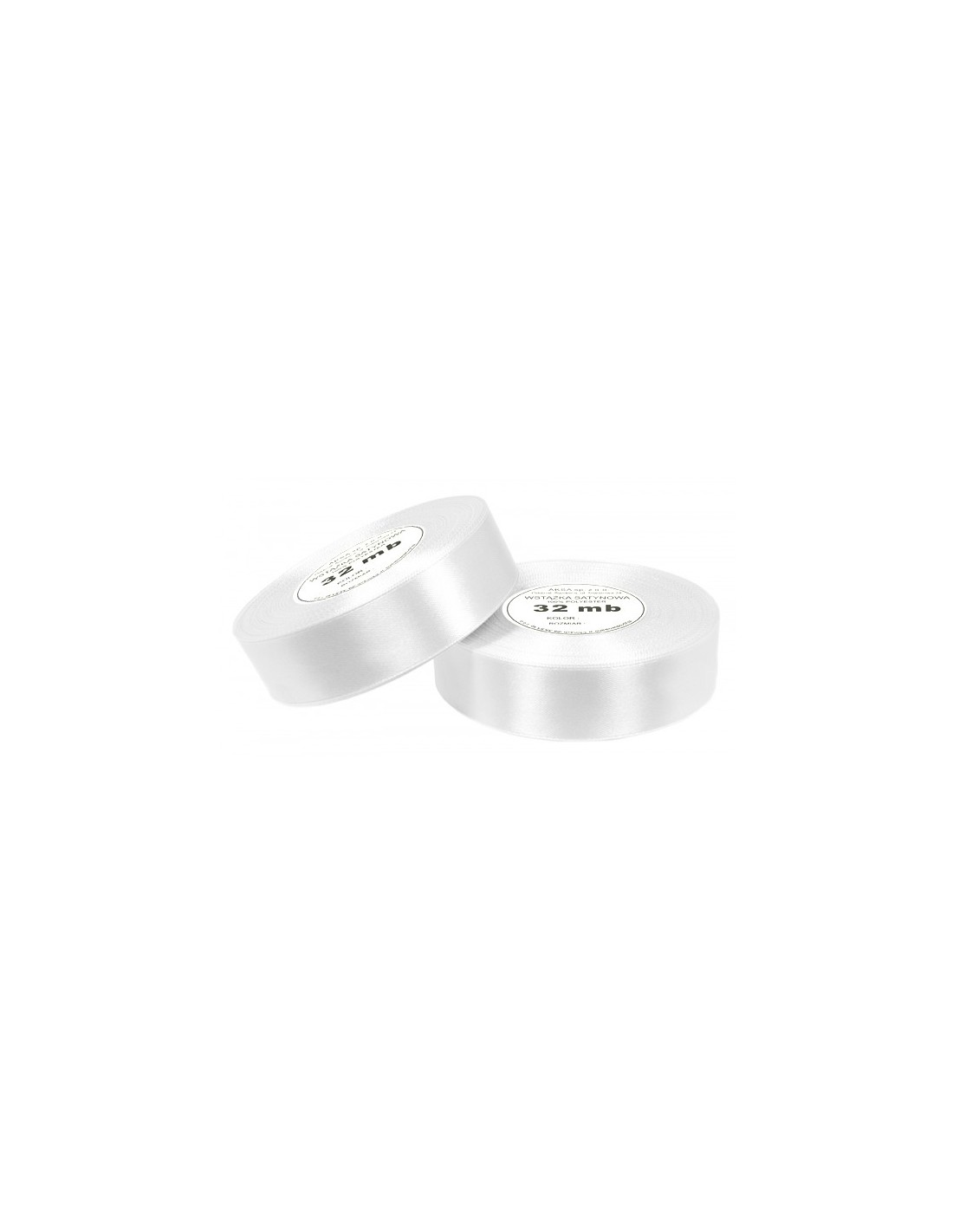 6mm WS8002 Panglică de satin alb 32mb 6mm WS8002 Panglică de satin alb 32mb