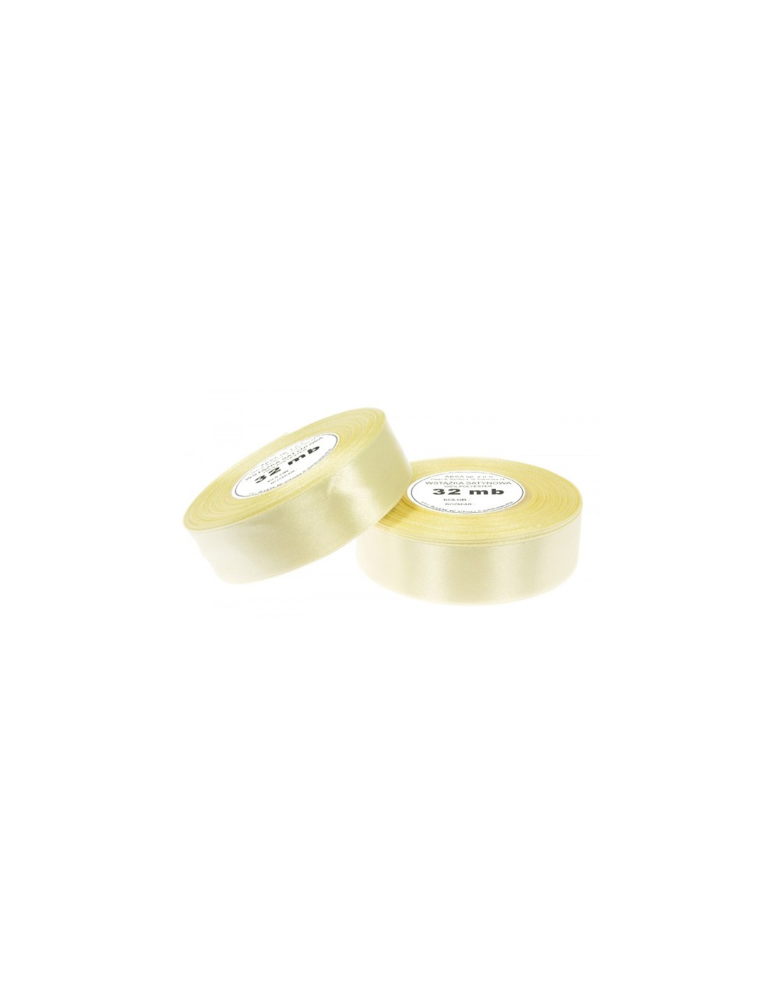 6mm WS8010 Panglică de satin galben deshis 32mb 6mm WS8010 Panglică de satin galben deshis 32mb